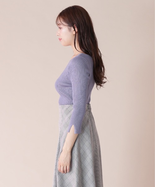 JILL by JILL STUART（ジルバイジルスチュアート）の「◇スパンコールリブニット（ニット/セーター・レディース・グレー/ピンク/ブルー/ホワイト系その他・FREE）」の20枚目の写真