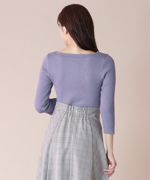 JILL by JILL STUART（ジルバイジルスチュアート）の「◇スパンコールリブニット（ニット/セーター・レディース・グレー/ピンク/ブルー/ホワイト系その他・FREE）」の19枚目の写真