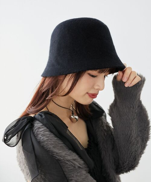 MAJESTIC LEGON（マジェスティックレゴン）の「レディバケットハット（ハット・レディース・モカ/ブラック/グレー・FREE）」の2枚目の写真