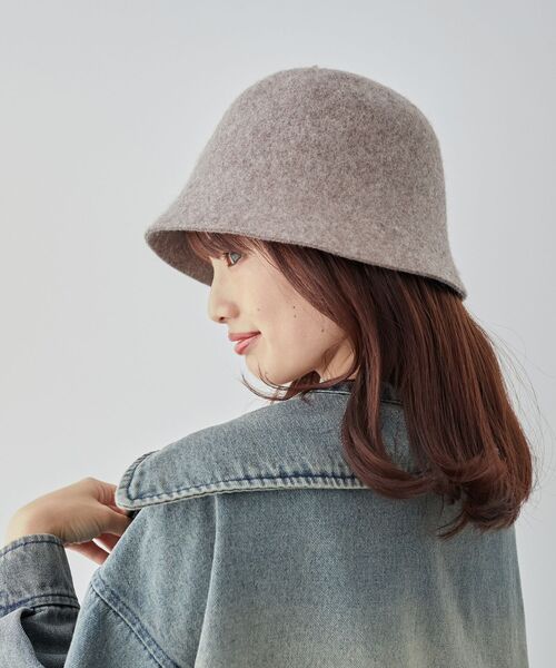 MAJESTIC LEGON（マジェスティックレゴン）の「レディバケットハット（ハット・レディース・モカ/ブラック/グレー・FREE）」の4枚目の写真