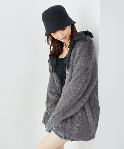 MAJESTIC LEGON（マジェスティックレゴン）の「レディバケットハット（ハット・レディース・モカ/ブラック/グレー・FREE）」の6枚目の写真