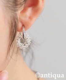 antiqua | ビーズフープイヤリング(イヤリング)