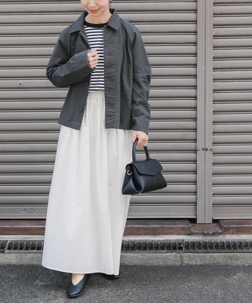 FORK&SPOON（フォークアンドスプーン）の「FORK&SPOON　ミリタリージャケット（ミリタリージャケット・レディース・カーキ/チャコールグレー・1）」の10枚目の写真