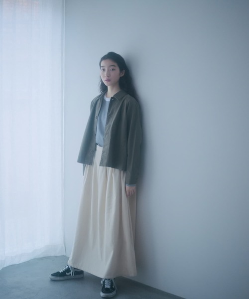 FORK&SPOON（フォークアンドスプーン）の「FORK&SPOON　ミリタリージャケット（ミリタリージャケット・レディース・カーキ/チャコールグレー・1）」の11枚目の写真