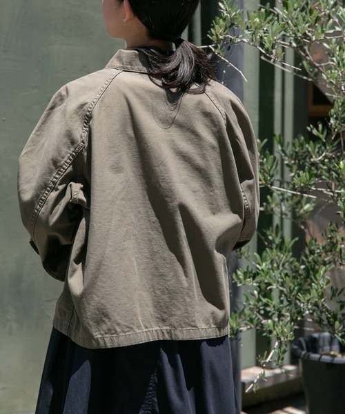 FORK&SPOON（フォークアンドスプーン）の「FORK&SPOON　ミリタリージャケット（ミリタリージャケット・レディース・カーキ/チャコールグレー・1）」の15枚目の写真