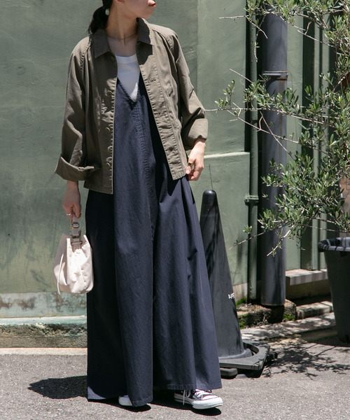 FORK&SPOON（フォークアンドスプーン）の「FORK&SPOON　ミリタリージャケット（ミリタリージャケット・レディース・カーキ/チャコールグレー・1）」の18枚目の写真