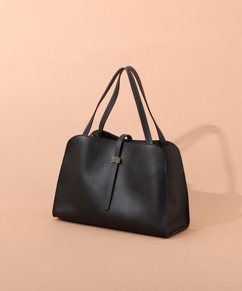 LORISTELLA(ロリステッラ)の「【LORISTELLA/ロリステッラ】レザートートバッグ made in Italy(トートバッグ・レディース・ブラック/グレイッシュベージュ・FREE)」の3枚目の写真