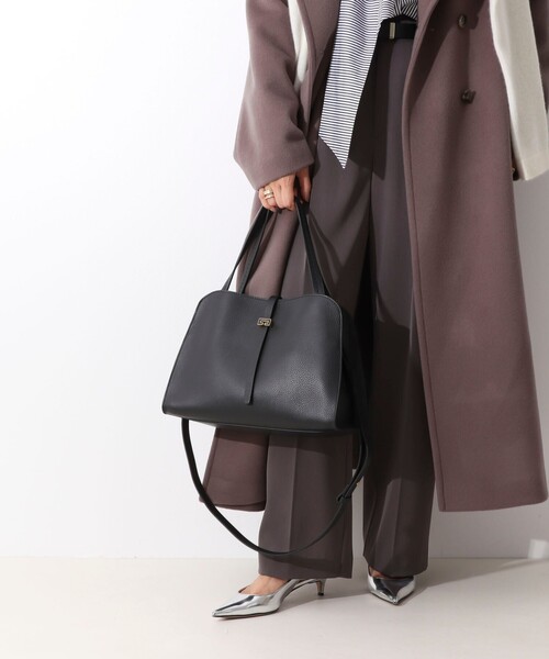 LORISTELLA(ロリステッラ)の「【LORISTELLA/ロリステッラ】レザートートバッグ made in Italy(トートバッグ・レディース・ブラック/グレイッシュベージュ・FREE)」の5枚目の写真