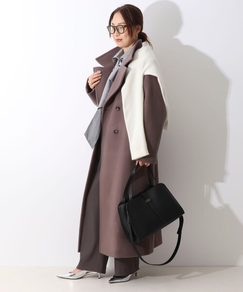 LORISTELLA(ロリステッラ)の「【LORISTELLA/ロリステッラ】レザートートバッグ made in Italy(トートバッグ・レディース・ブラック/グレイッシュベージュ・FREE)」の6枚目の写真