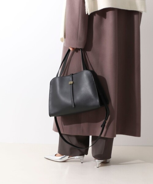LORISTELLA(ロリステッラ)の「【LORISTELLA/ロリステッラ】レザートートバッグ made in Italy(トートバッグ・レディース・ブラック/グレイッシュベージュ・FREE)」の9枚目の写真