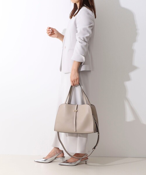 LORISTELLA(ロリステッラ)の「【LORISTELLA/ロリステッラ】レザートートバッグ made in Italy(トートバッグ・レディース・ブラック/グレイッシュベージュ・FREE)」の12枚目の写真