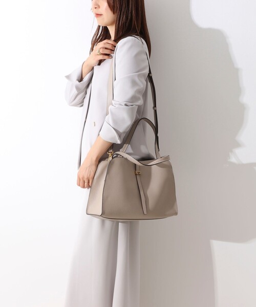 LORISTELLA(ロリステッラ)の「【LORISTELLA/ロリステッラ】レザートートバッグ made in Italy(トートバッグ・レディース・ブラック/グレイッシュベージュ・FREE)」の14枚目の写真