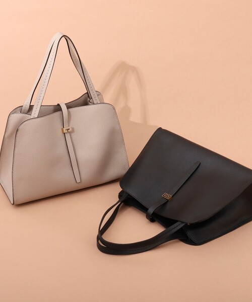 LORISTELLA(ロリステッラ)の「【LORISTELLA/ロリステッラ】レザートートバッグ made in Italy(トートバッグ・レディース・ブラック/グレイッシュベージュ・FREE)」の18枚目の写真