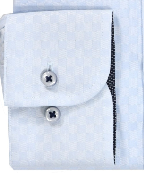 TOKYO SHIRTS(トウキョウシャツ)の「超形態安定ノーアイロン ボタンダウン 長袖ビジネスワイシャツ(ビジネスシャツ・メンズ・サックスブルー・首回り39cm-裄丈80cm/首回り39cm-裄丈84cm/首回り41cm-裄丈82cm/首回り41cm-裄丈86cm/首回り42cm-裄丈82cm/首回り42cm-裄丈86cm/首回り43cm-裄丈82cm/首回り43cm-裄丈86cm/首回り37cm-裄丈80cm)」の3枚目の写真