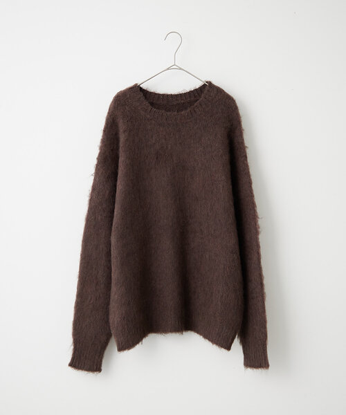 WHIMSIC（ウィムジック）の「【UNISEX】シャギーニットプルオーバー（ニット/セーター・レディース・ブラウン/ピンク/イエロー/ブルー/イエロー系その他2/ピンク系その他2・FREE）」の2枚目の写真