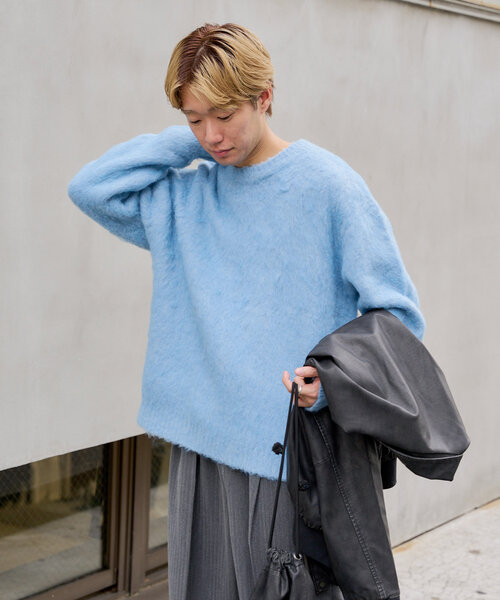 WHIMSIC（ウィムジック）の「【UNISEX】シャギーニットプルオーバー（ニット/セーター・レディース・ブラウン/ピンク/イエロー/ブルー/イエロー系その他2/ピンク系その他2・FREE）」の15枚目の写真