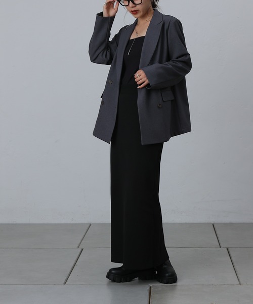 COLONY 2139（コロニートゥーワンスリーナイン）の「ウールライクダブルブレストジャケット（テーラードジャケット・レディース・グレー/チャコールグレー/ブラック・SMALL/MEDIUM）」の17枚目の写真