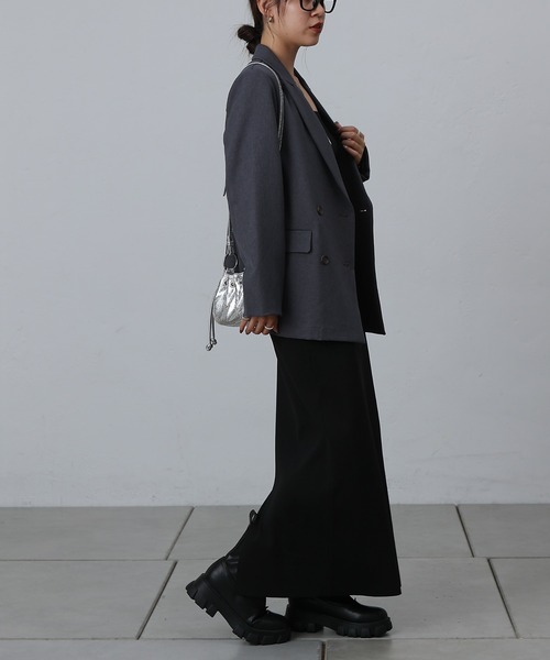 COLONY 2139（コロニートゥーワンスリーナイン）の「ウールライクダブルブレストジャケット（テーラードジャケット・レディース・グレー/チャコールグレー/ブラック・SMALL/MEDIUM）」の18枚目の写真