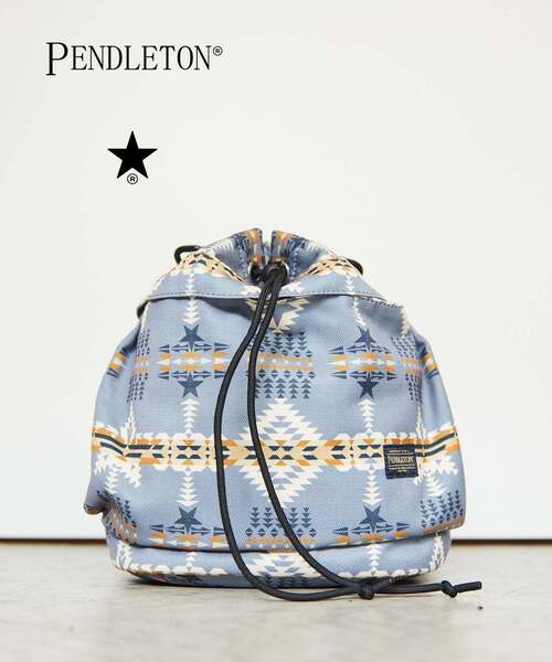 セール】【PENDLETON】DRAWSTRING SHOULDER BAG（ショルダー