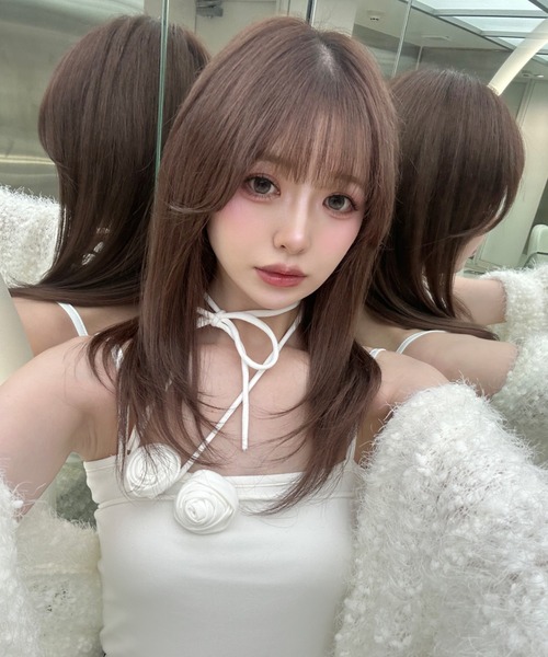 MAINLYTRULY（メインリィトゥルリィ）の「バラ ストラップ デザイン キャミソール（キャミソール・レディース・ホワイト系・S）」の10枚目の写真