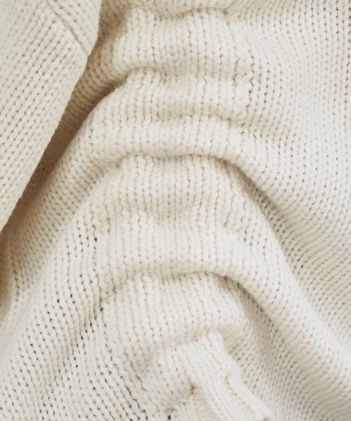 tiptop（ティップトップ）の「フロントドロストニットプルオーバー（ニット/セーター・レディース・アイボリー/チャコールグレー/グリーン/ボルドー/ブルー/イエロー/ピンク・FREE）」の16枚目の写真