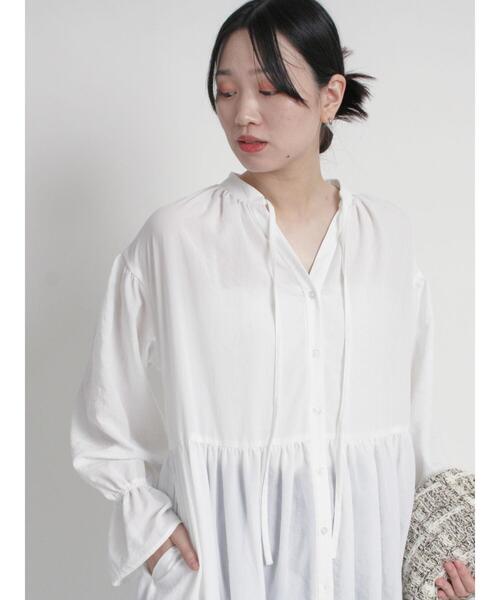 【セール】キャンディースリーブギャザーワンピース（ワンピース）｜sm2rhythm（サマンサモスモスリズム）