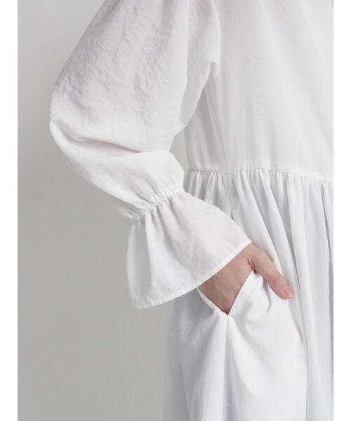 【セール】キャンディースリーブギャザーワンピース（ワンピース）｜sm2rhythm（サマンサモスモスリズム）