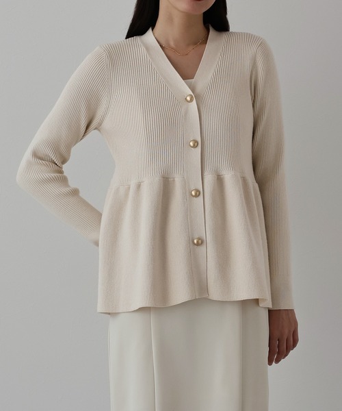 バーバリーブルーレーベル♡ウエストリボン♡ペプラム♡カーディガン バーバリーブルーレーベル♡ウエストリボン♡ペプラム♡カーディガン