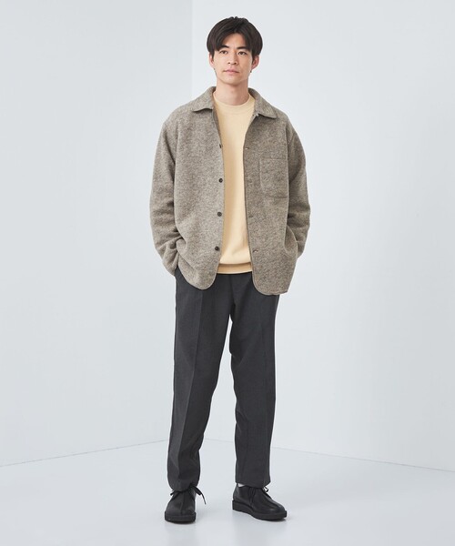 green label relaxing(グリーンレーベルリラクシング)の「TW スライバー シャツ(シャツ/ブラウス・メンズ・ダークグレー/ベージュ・M/L/S)」の3枚目の写真