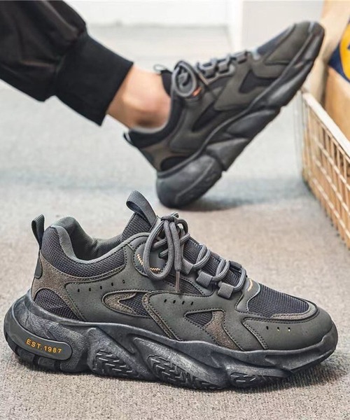 CALIFORNIA OUTFITTERS（カリフォルニア アウトフィッターズ）の「3-9D28  ダッドスニーカー　チャンキーソール 厚底 アグリーシューズ（スニーカー・メンズ・グレー/ブラック・44/40/42）」の6枚目の写真