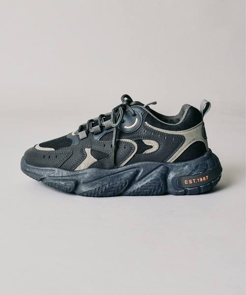 CALIFORNIA OUTFITTERS（カリフォルニア アウトフィッターズ）の「3-9D28  ダッドスニーカー　チャンキーソール 厚底 アグリーシューズ（スニーカー・メンズ・グレー/ブラック・44/40/42）」の7枚目の写真