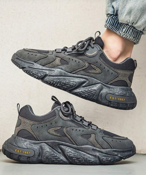 CALIFORNIA OUTFITTERS（カリフォルニア アウトフィッターズ）の「3-9D28  ダッドスニーカー　チャンキーソール 厚底 アグリーシューズ（スニーカー・メンズ・グレー/ブラック・44/40/42）」の22枚目の写真