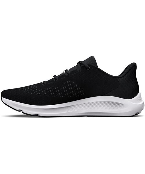 UNDER ARMOUR(アンダーアーマー)の「UAチャージド パスート3 ビックロゴ(ランニング/メンズ)(スニーカー・メンズ・ブラック・28.0cm/27.0cm/28.5cm/26.0cm/25.0cm/29.0cm/25.5cm/26.5cm/27.5cm)」の2枚目の写真
