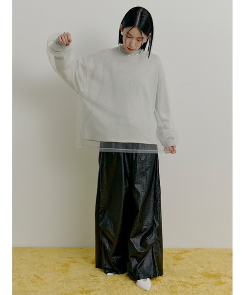 Stylevoice for xxx(スタイルヴォイスフォー)の「シアードッキンングプルオーバー(スウェット・レディース・ライトグレー/ブラック/ベージュ・FREE)」の14枚目の写真