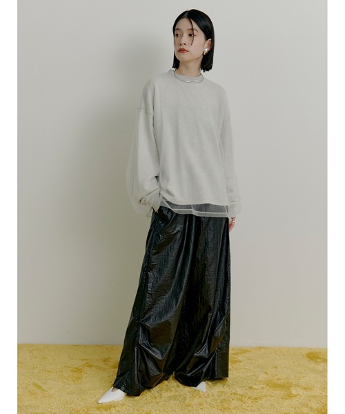 Stylevoice for xxx(スタイルヴォイスフォー)の「シアードッキンングプルオーバー(スウェット・レディース・ライトグレー/ブラック/ベージュ・FREE)」の15枚目の写真