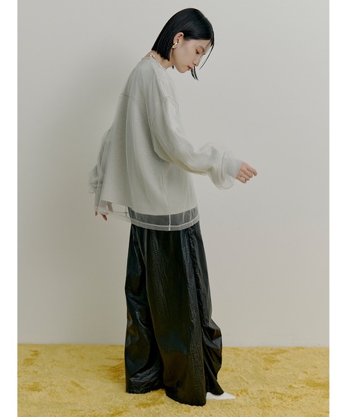 Stylevoice for xxx(スタイルヴォイスフォー)の「シアードッキンングプルオーバー(スウェット・レディース・ライトグレー/ブラック/ベージュ・FREE)」の17枚目の写真