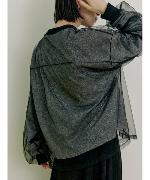 Stylevoice for xxx(スタイルヴォイスフォー)の「シアードッキンングプルオーバー(スウェット・レディース・ライトグレー/ブラック/ベージュ・FREE)」の21枚目の写真