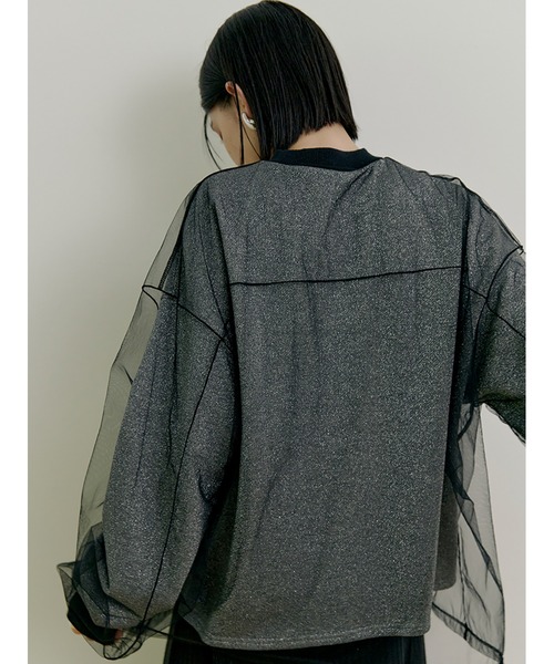 Stylevoice for xxx(スタイルヴォイスフォー)の「シアードッキンングプルオーバー(スウェット・レディース・ライトグレー/ブラック/ベージュ・FREE)」の22枚目の写真