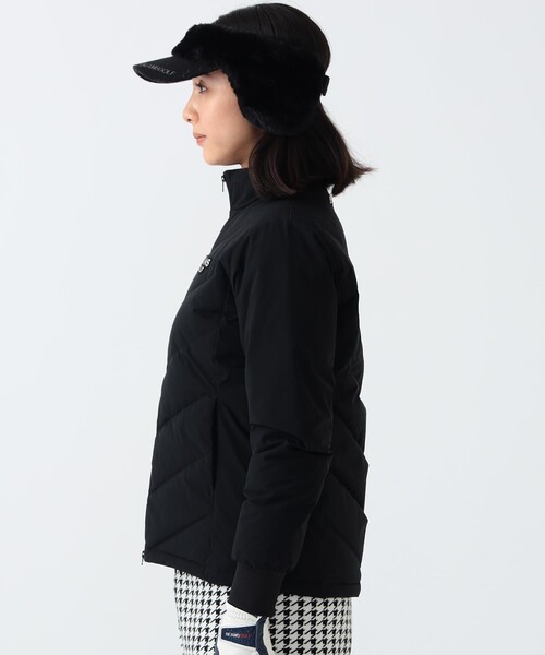 BEAMS GOLF（ビームスゴルフ）の「【撥水】PURPLE LABEL / パネル ダウンブルゾン（ブルゾン・レディース・ホワイト/ブラック・SMALL/MEDIUM/LARGE）」の5枚目の写真