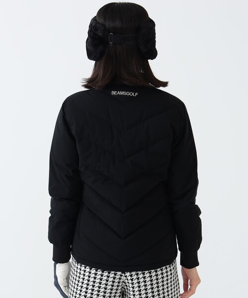 BEAMS GOLF（ビームスゴルフ）の「【撥水】PURPLE LABEL / パネル ダウンブルゾン（ブルゾン・レディース・ホワイト/ブラック・SMALL/MEDIUM/LARGE）」の7枚目の写真