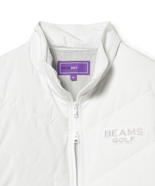 BEAMS GOLF（ビームスゴルフ）の「【撥水】PURPLE LABEL / パネル ダウンブルゾン（ブルゾン・レディース・ホワイト/ブラック・SMALL/MEDIUM/LARGE）」の9枚目の写真
