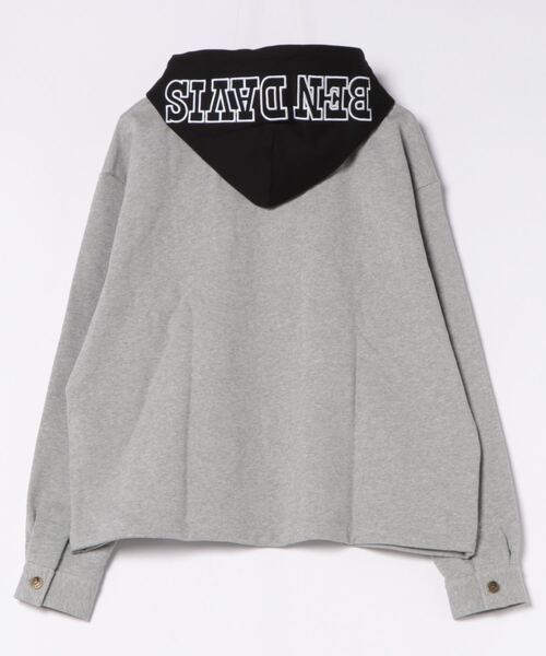 BEN DAVIS/PROJECT LINE（ベンデイビスプロジェクトライン）の「《BEN DAVIS PROJECT LINE》SWEAT FULL ZIP HOODIE（パーカー・メンズ・ブラック/パープル/ヘザーグレー・MEDIUM/LARGE/X-LARGE）」の7枚目の写真