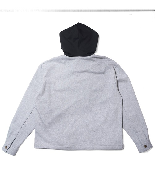 BEN DAVIS/PROJECT LINE（ベンデイビスプロジェクトライン）の「《BEN DAVIS PROJECT LINE》SWEAT FULL ZIP HOODIE（パーカー・メンズ・ブラック/パープル/ヘザーグレー・MEDIUM/LARGE/X-LARGE）」の5枚目の写真