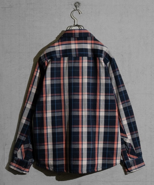 JOHN'S CLOSET（ジョンズクローゼット）の「【3】裏起毛 ヘビーネルチェック CPOシャツ（シャツ/ブラウス・メンズ・オレンジ系その他/その他/ベージュ系その他/ベージュ系その他2/グリーン系その他/ブルー系その他/サックスブルー系1/ブルー系その他2/グレー系その他/ブラック系その他/グリーン系その他2・LARGE/X-LARGE/MEDIUM）」の20枚目の写真