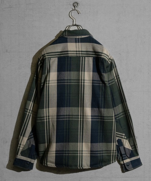 JOHN'S CLOSET（ジョンズクローゼット）の「【3】裏起毛 ヘビーネルチェック CPOシャツ（シャツ/ブラウス・メンズ・オレンジ系その他/その他/ベージュ系その他/ベージュ系その他2/グリーン系その他/ブルー系その他/サックスブルー系1/ブルー系その他2/グレー系その他/ブラック系その他/グリーン系その他2・LARGE/X-LARGE/MEDIUM）」の14枚目の写真