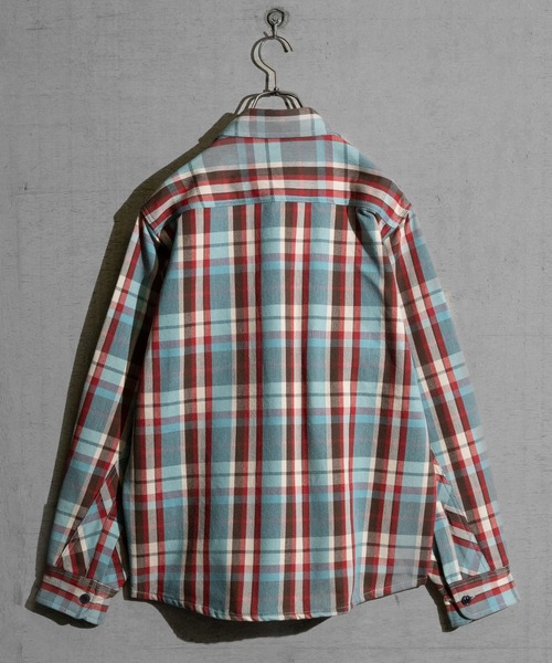 JOHN'S CLOSET（ジョンズクローゼット）の「【3】裏起毛 ヘビーネルチェック CPOシャツ（シャツ/ブラウス・メンズ・オレンジ系その他/その他/ベージュ系その他/ベージュ系その他2/グリーン系その他/ブルー系その他/サックスブルー系1/ブルー系その他2/グレー系その他/ブラック系その他/グリーン系その他2・LARGE/X-LARGE/MEDIUM）」の18枚目の写真