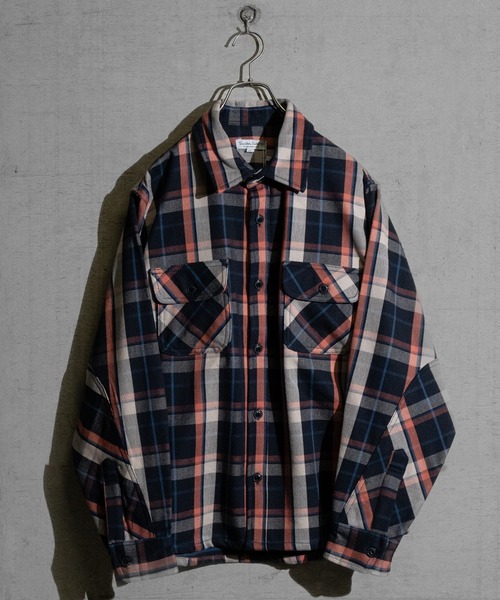 JOHN'S CLOSET（ジョンズクローゼット）の「【3】裏起毛 ヘビーネルチェック CPOシャツ（シャツ/ブラウス・メンズ・オレンジ系その他/その他/ベージュ系その他/ベージュ系その他2/グリーン系その他/ブルー系その他/サックスブルー系1/ブルー系その他2/グレー系その他/ブラック系その他/グリーン系その他2・LARGE/X-LARGE/MEDIUM）」の19枚目の写真