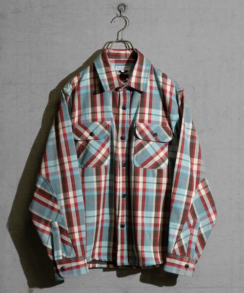 JOHN'S CLOSET（ジョンズクローゼット）の「【3】裏起毛 ヘビーネルチェック CPOシャツ（シャツ/ブラウス・メンズ・オレンジ系その他/その他/ベージュ系その他/ベージュ系その他2/グリーン系その他/ブルー系その他/サックスブルー系1/ブルー系その他2/グレー系その他/ブラック系その他/グリーン系その他2・LARGE/X-LARGE/MEDIUM）」の17枚目の写真