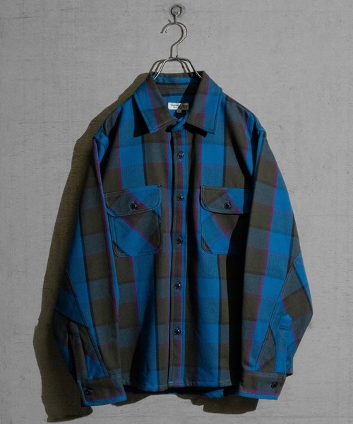 JOHN'S CLOSET（ジョンズクローゼット）の「【3】裏起毛 ヘビーネルチェック CPOシャツ（シャツ/ブラウス・メンズ・オレンジ系その他/その他/ベージュ系その他/ベージュ系その他2/グリーン系その他/ブルー系その他/サックスブルー系1/ブルー系その他2/グレー系その他/ブラック系その他/グリーン系その他2・LARGE/X-LARGE/MEDIUM）」の15枚目の写真