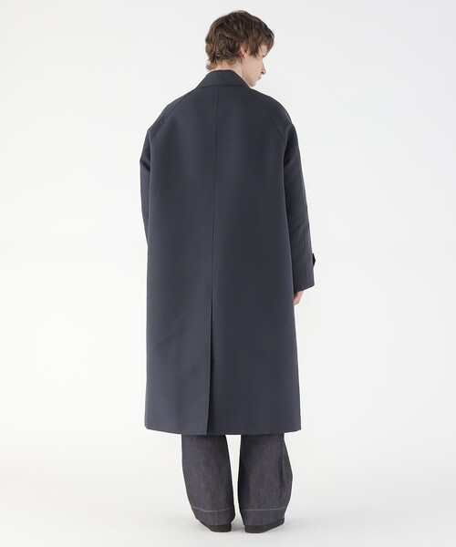 セール】ウールコットンダブルクロス バルカラーコート（ステンカラー